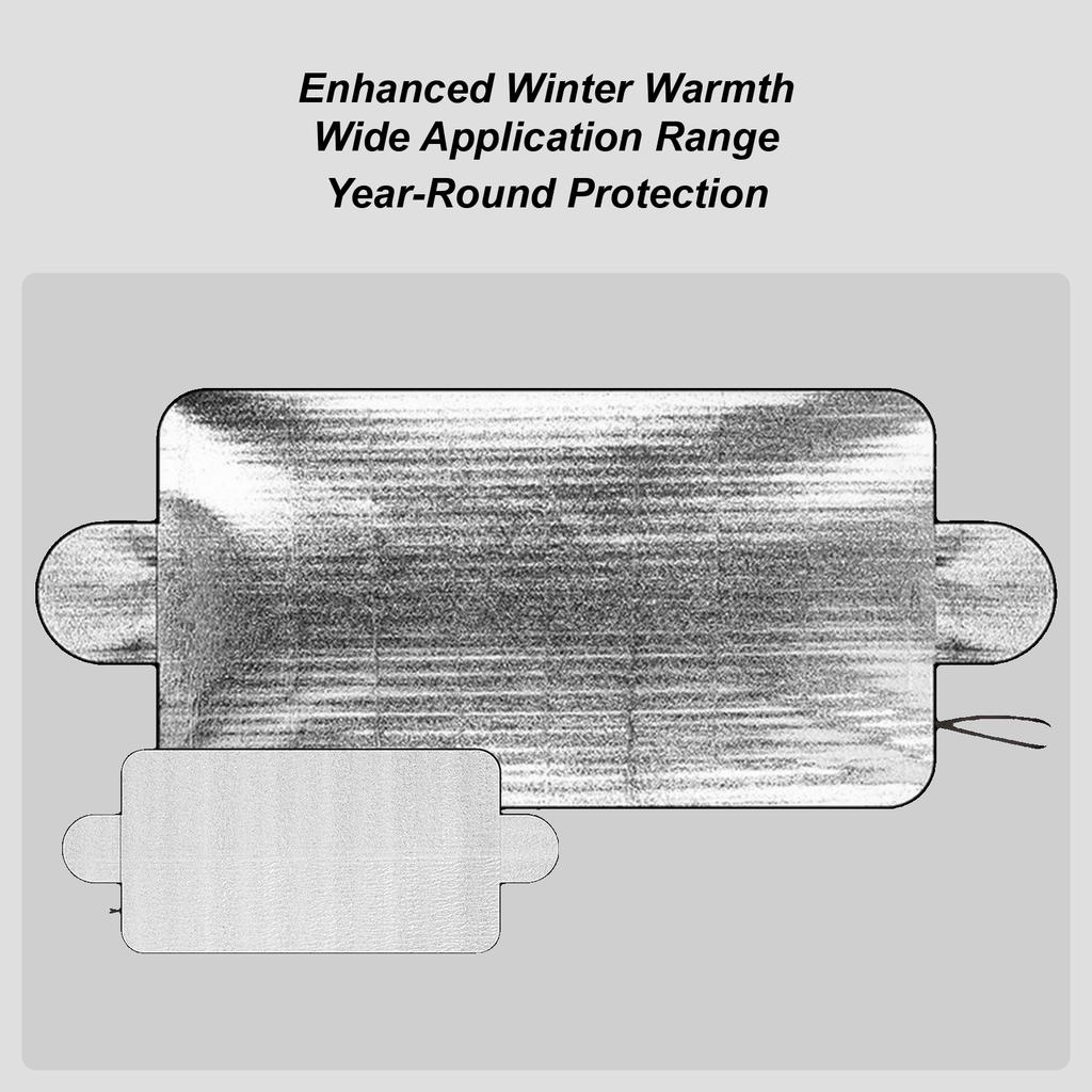 Car Snow Windshield Cover Front Car Window Ice Protection All Weather Vehicle Exterior Anti-Freeze Sun Shade Protector 150x70cm