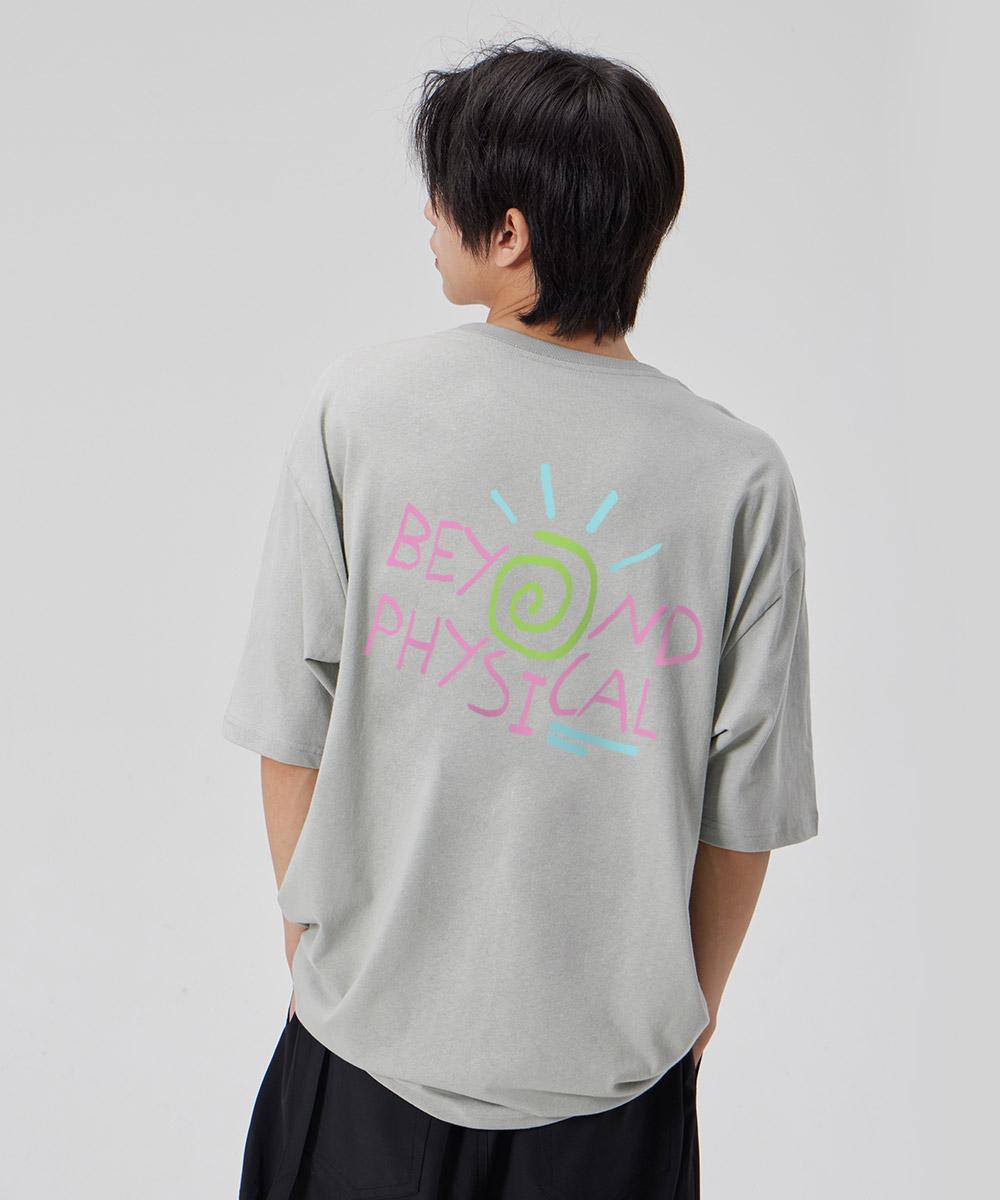 Astral Projection [Beyond Physical] Cotton Loose Fit Short Sleeve T-Shirt_Dusty Mint L
