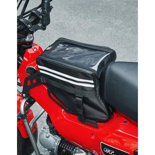 KEMIMOTO Center Bag, Motorcycle Waterproof Bag, Center Carrier Bag, Built-in Sorting Pocket, Holds Smartphone, Operable, Can Be Used with Bike Center