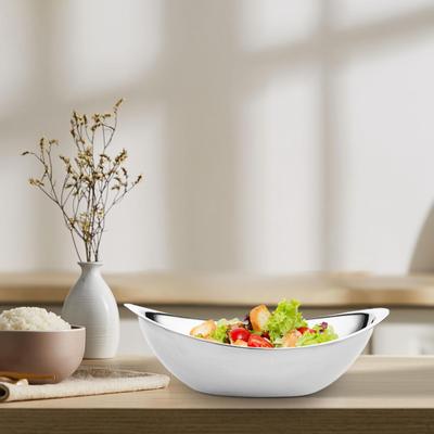 Robuste Salatschüssel aus Edelstahl für Mahlzeiten und Snacks