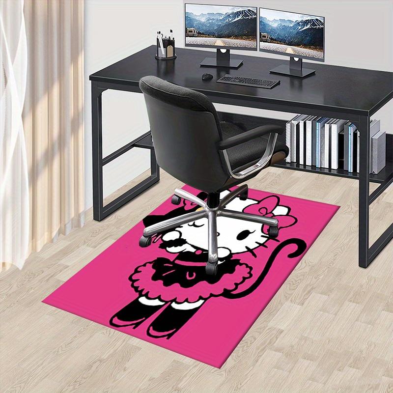 

Sanrio Kitty, Black Cat, Pink BackgroundSoft Thick Printed Carpet, Non-Slip Entryway Mat for Bathroom, Living Room, Bedroom, Laundry Room - 60cm by 90cm