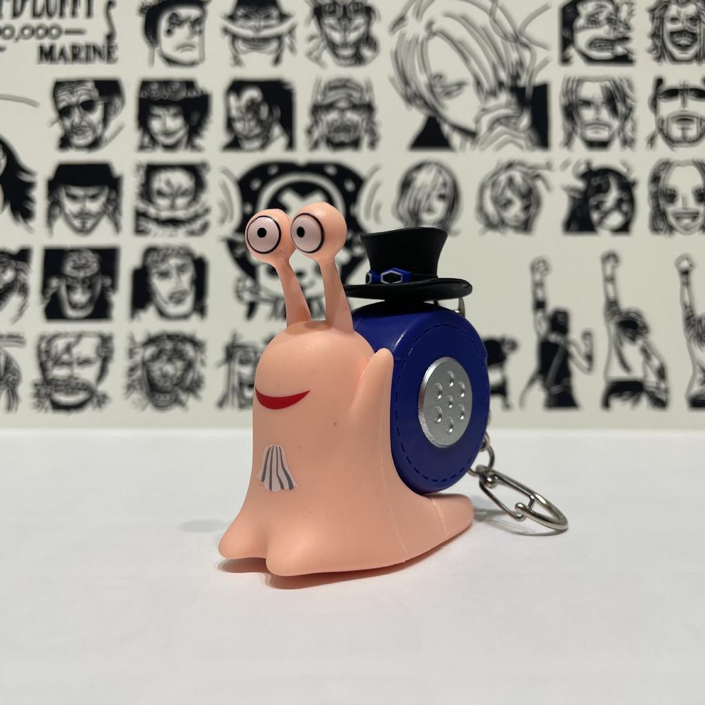 1 stk Anime One Piece Den Den Mushi Modell Tegneserie Luffy Sabo Ace Snegletformet Telefon Kan Lydopptak Leker Fans Gaver