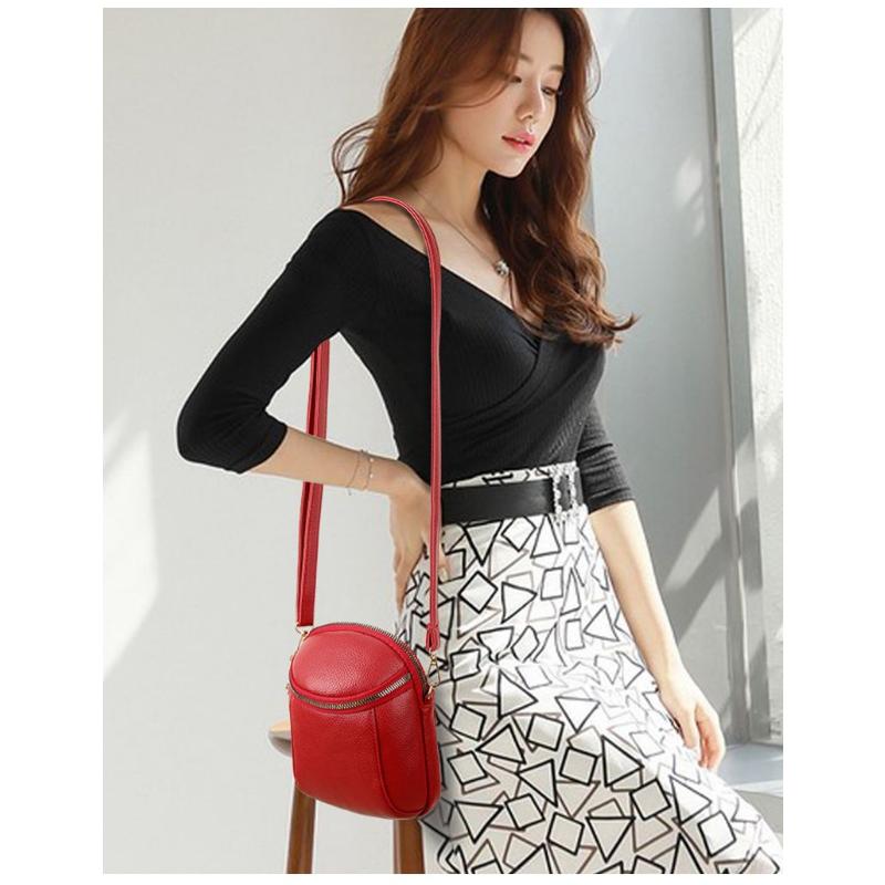 Women's Handbag Cell Phone Bag Crossbody Bag Fashion Versatile Mini Leather Texture Small Package