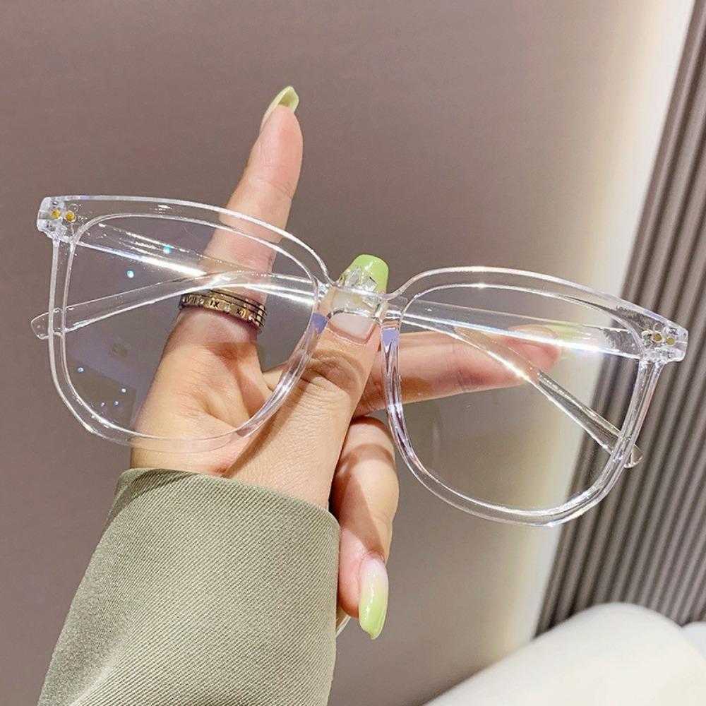 

Корея Современный Ретро Овальный Квадратный Прямоугольный Оправа Очки с защитой от синего света для женщин и мужчин белый