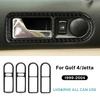 Real Soft Carbon Fiber For Volkswagen Golf 4 GTI Jetta MK4 1999 2000 2001 2002 2003 2004 Car Door Handle Interior Trim Sticker.