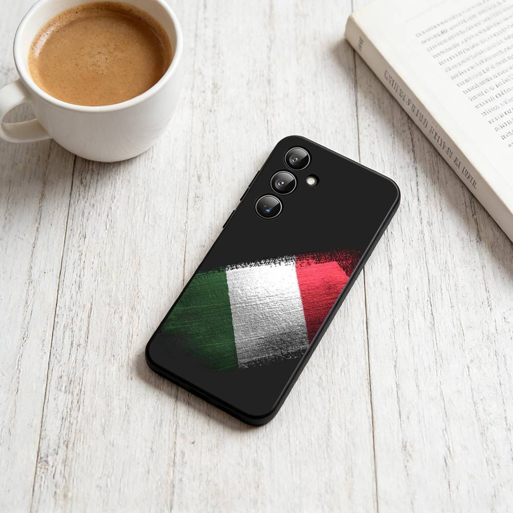 

Culture of the Italian National Flag Phone Case For Samsung Galaxy A73,A72,A71,A70,A53,A52,A51,Soft Silicone Black Cover Samsung a71 5g