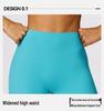 Women's High Waist Ruched Yoga Shorts - Peach Lift, Tight Fit Sports & Running Shorts