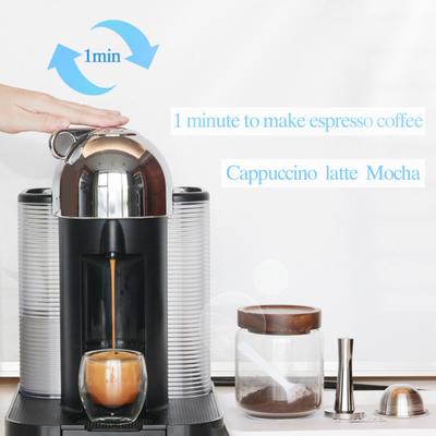 Stainless Steel Reusable Coffee Pods for Nespresso VertuoPlus Refillable Capsules for VertuoLine Machines Money-Saving Coffee Capsules Stainless Steel