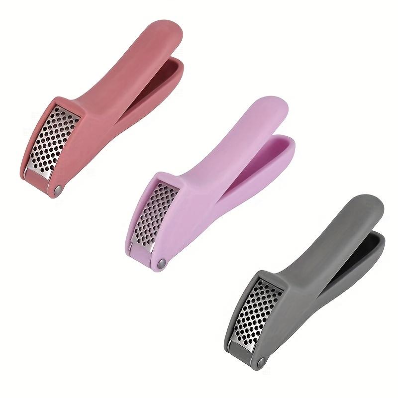 Stainless Steel Garlic Press , Manual, Compact , Portable Design for Quick, Easy Garlic Crushing, Perfect for Home Kitchen Use, Garlic Crusher