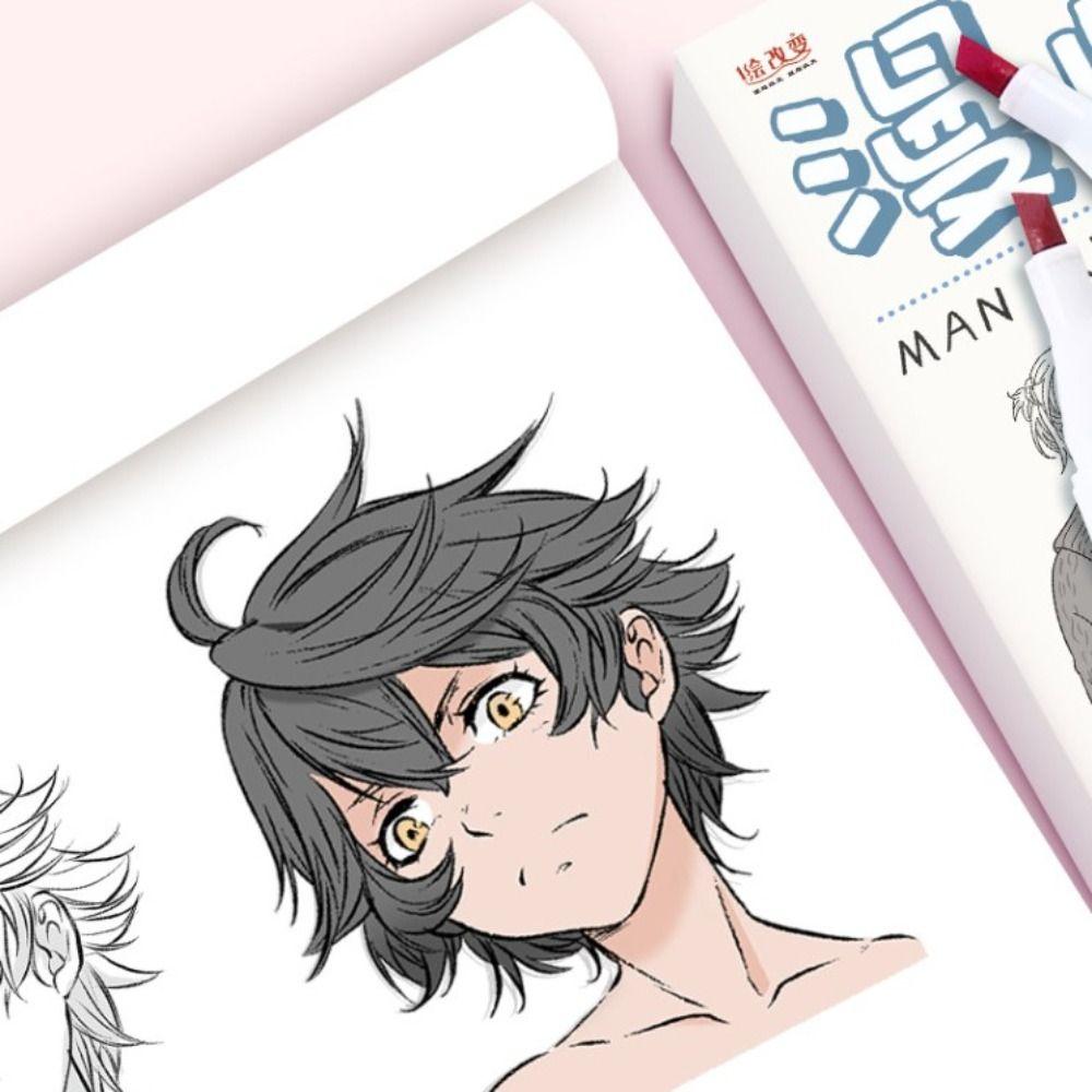 Novice Anime Sketch Tutorial Book Girl Boy Comics Hand Drawn Book  Art Supplies