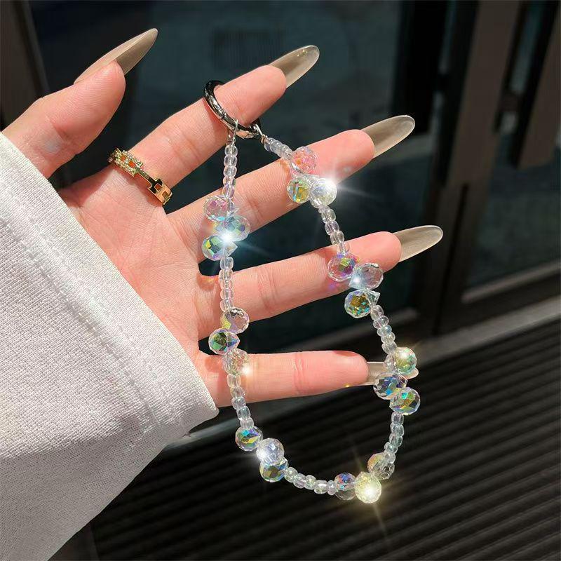 Luxury Crystal Beaded Phone & Handbag Lanyard with Anti-Lost Pendant