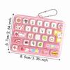 Cartoon 26 Keys Keyboard Keychain Animals Stress Relief Fidget Toy  Backpack Decor