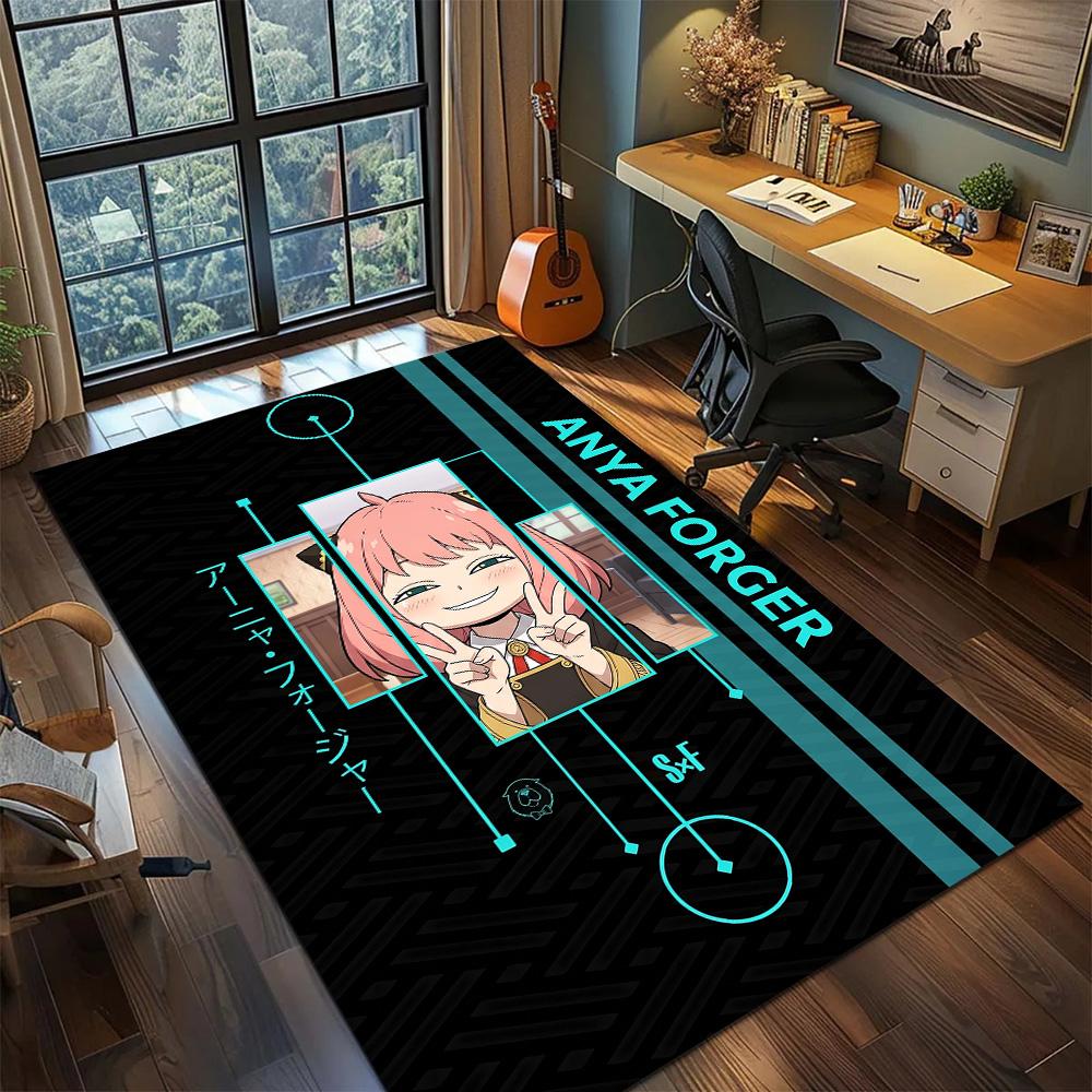 SPY×FAMILY Carpet Floor Mat Gamer Bedroom Home Room Decor Washable Non Slip Large Area YUN6512
