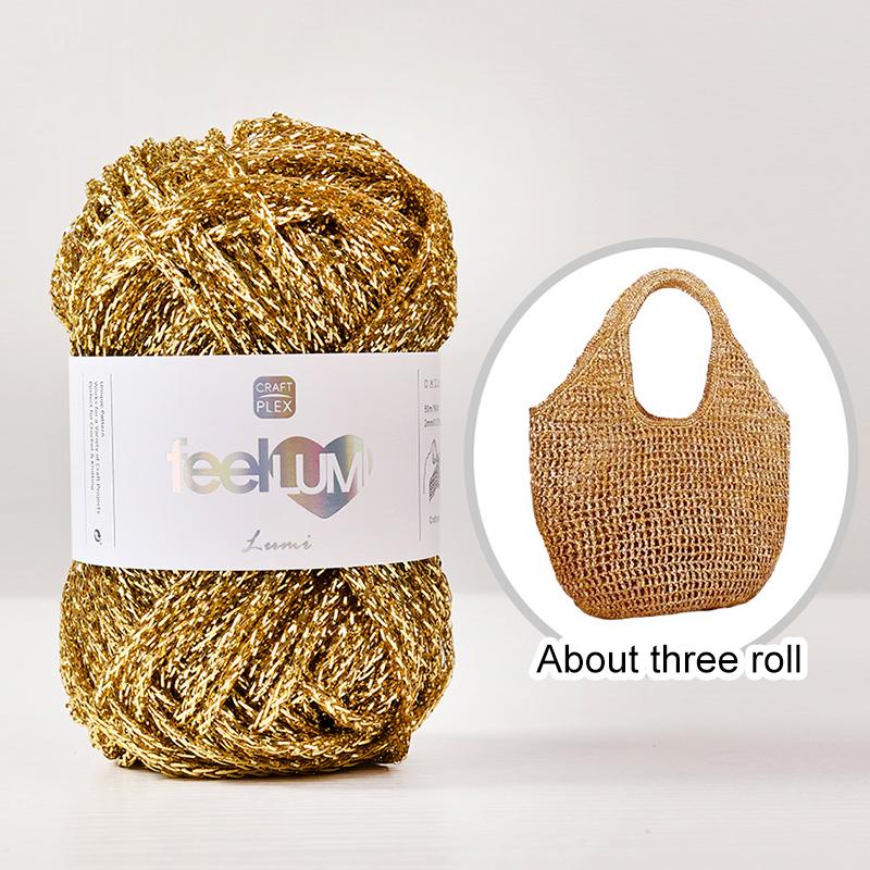 50M/Roll Gold and Silver Wire Christmas Decoration 50M High-end 2.5MM DIY Hook Bag Handmade Hollow Core Thread Silver Wire