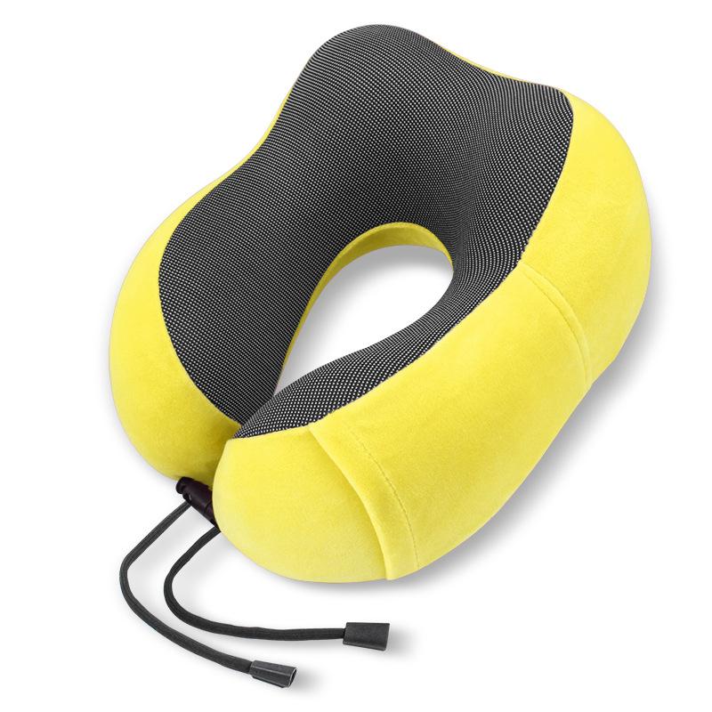 Memory Cotton U-shaped Travel Pillow Ergonomic Compliance Aircraft Office Headrests Relieve Neck Pressure with A Variety of Colors To Choose From