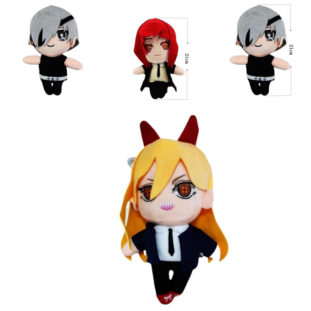Adorable Chainsaw Man Plush Toy Denji Power Quanxi Makima Pochita Soft Cuddly Kids Gift