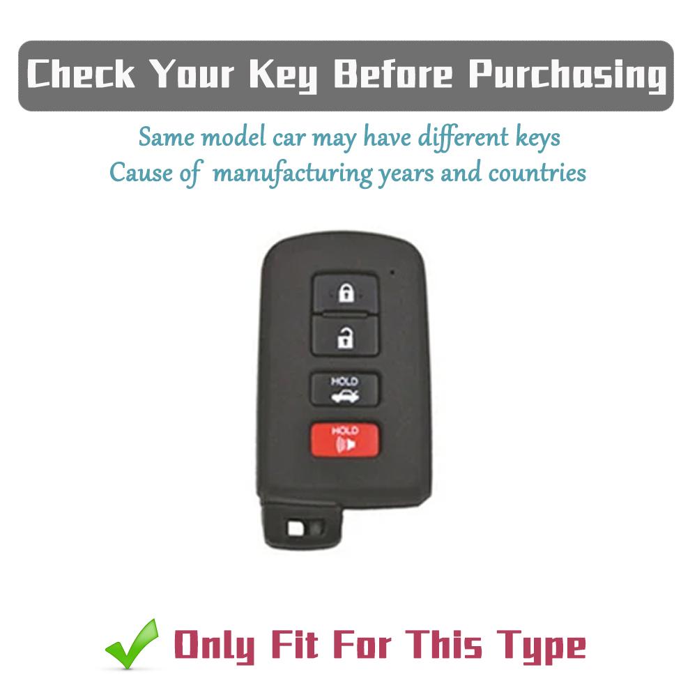 Soft TPU Car Key Case Cover for Toyota Camry RAV4 Corolla Highlander Avalon Smart Key Protector Holder Keychain Accessories