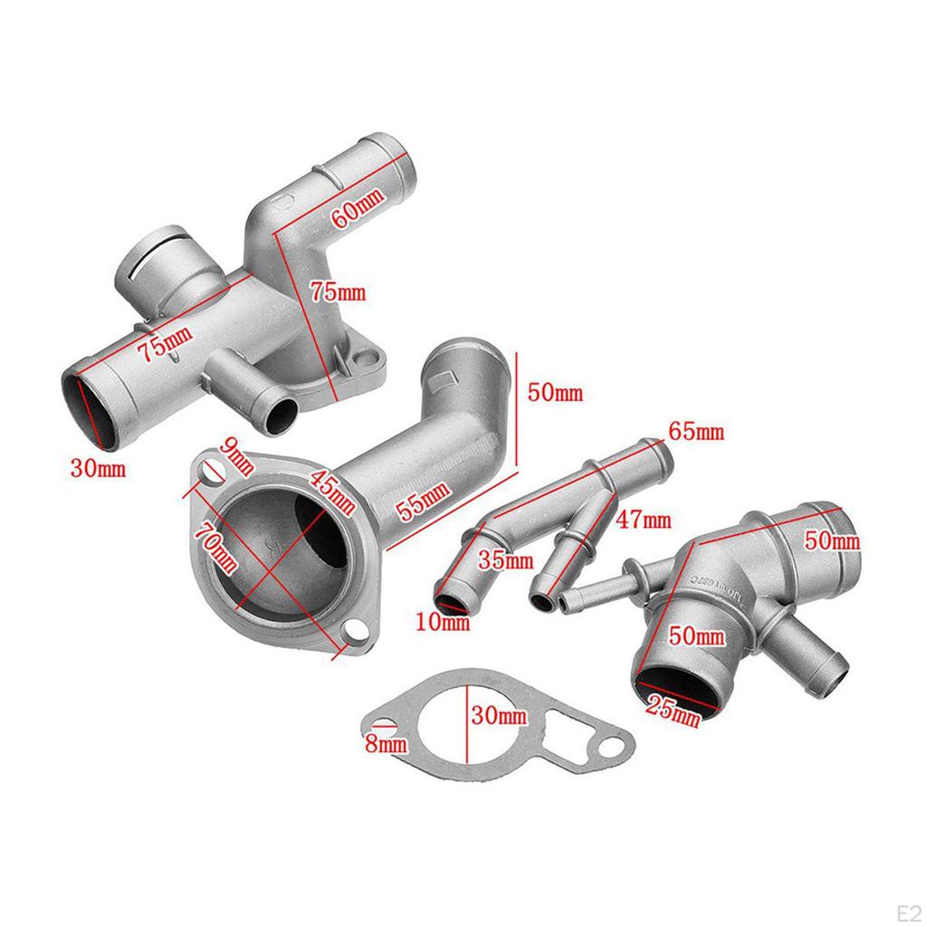 1 Satz Kühlmittelflansch 06A121121C für Volkswagen Golf GLI GTI Ersatz