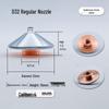 Purple Copper D32 Laser Cutting Machine Nozzle - Single & Double Layer