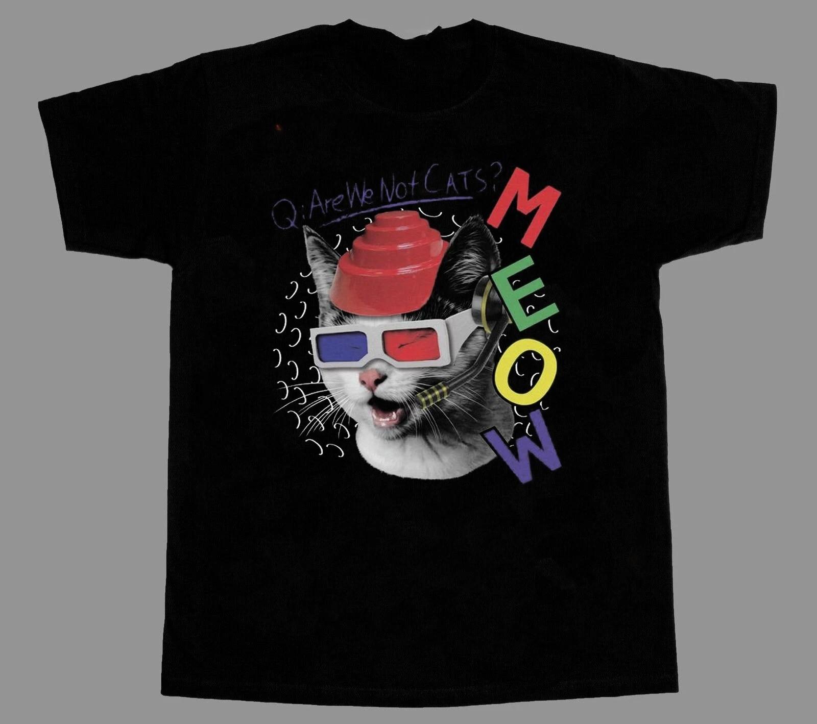Vintage Devo Band Funny Cat Black S to 5XL Tee Shirt SG488 S