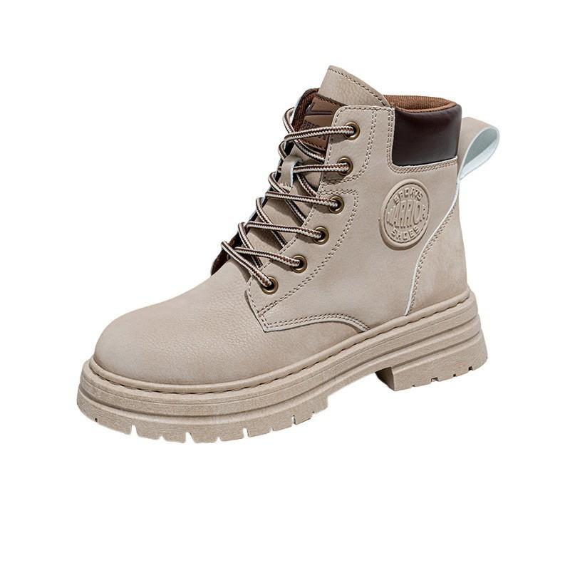 Couple trend Martin boots British style men s and women s same rhubarb boots 2025 spring new shoes 39