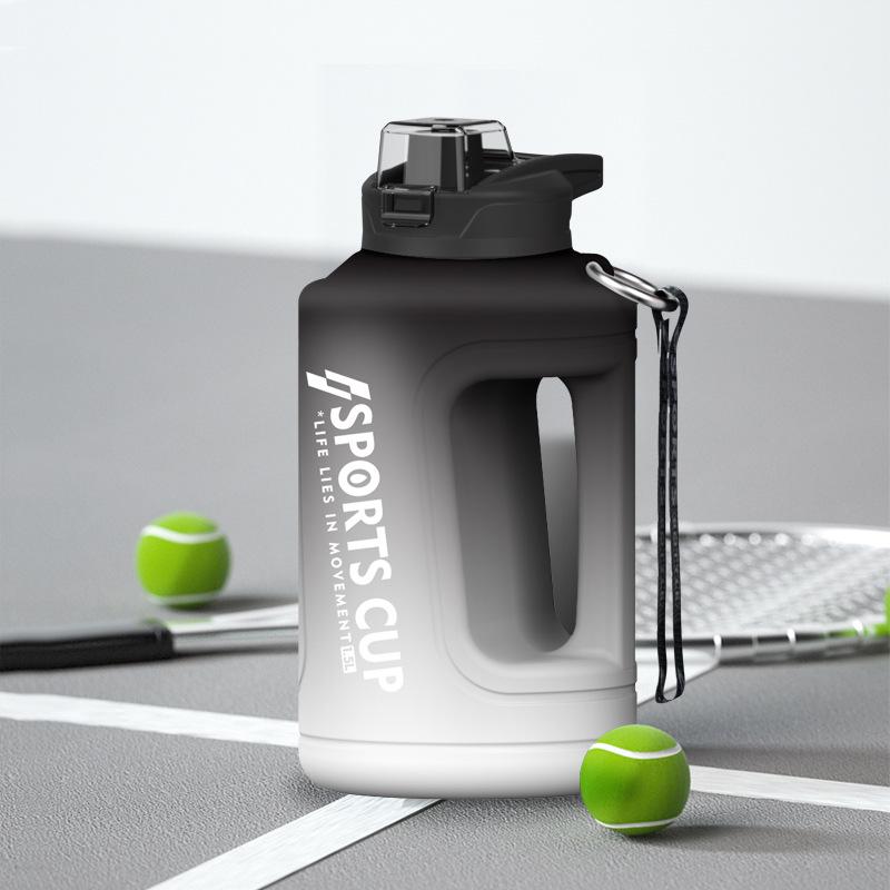 Frosted Gradient Large-Capacity Drop-Proof Sports Water Bottle
