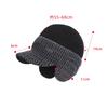 Winter Cold-Proof Warm Knitted Baseball Cap Men Velvet Ear Protecting Cap Outdoor Cycling Wool Cap