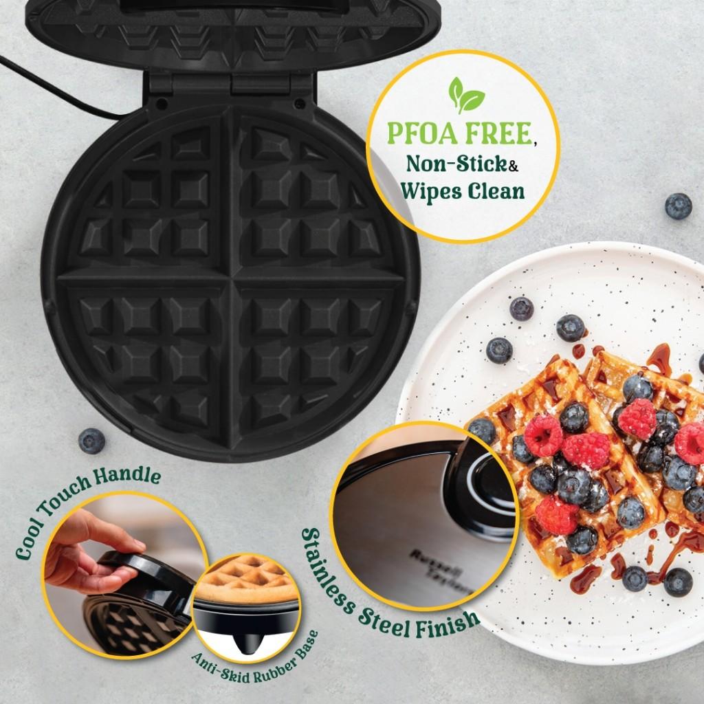 WM-25 Belgian Household Breakfast Machine Waffle Maker with Temperature Control Stainless Steel Electric Baking Pan