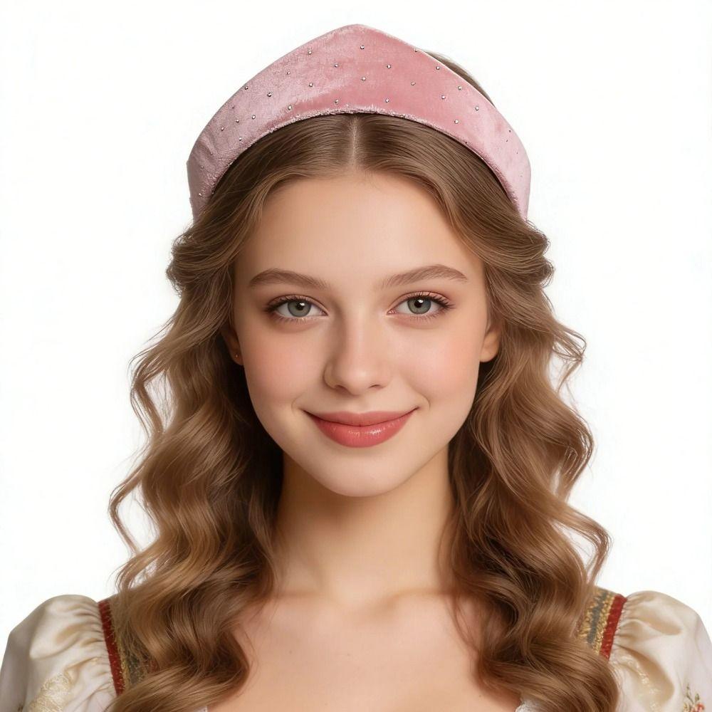 Elegant Sponge Hairband Triangle Vintage Hair Accessories Vintage Elastic Hair Hoop Wedding