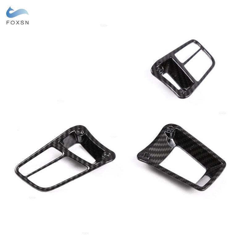 Car Interior Steering Wheel Cover Carbon Fiber For Porsche Panamera  Macan 2014- Cayenne 2015- 718 911 918