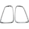 Tail Light Trim Ring Taillights Bezel Compatible With 2007-2015 Mini Cooper R56 R57 R58 R59 Chrome 1Pair