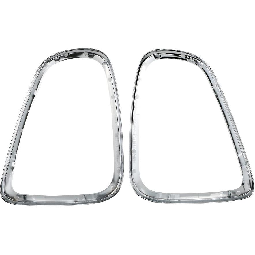 Tail Light Trim Ring Taillights Bezel Compatible With 2007-2015 Mini Cooper R56 R57 R58 R59 Chrome 1Pair