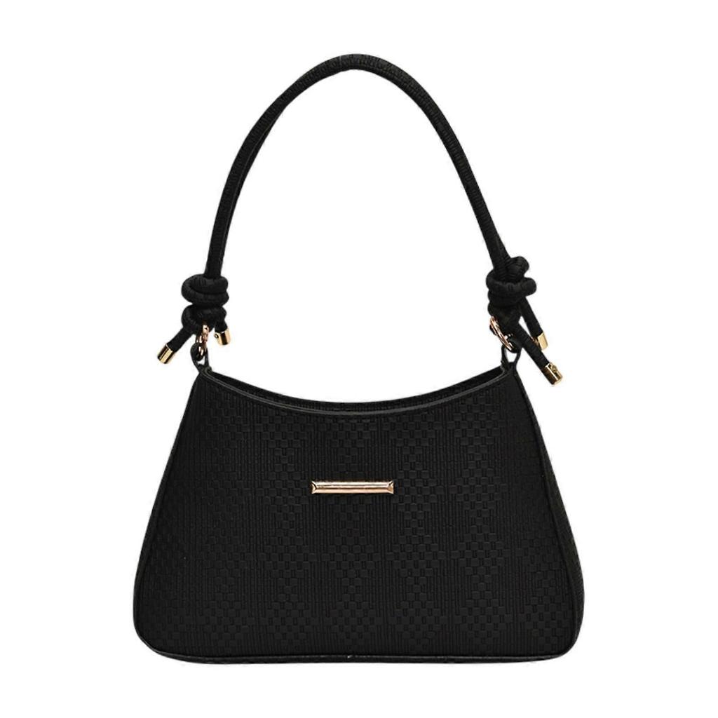 Shoulder Bag for Women Soft Purse Stylish Handbag for Street Shopping Dating Black