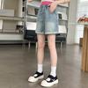 Girls' Denim Shorts for Summer Loose Pants Breathable Denim Pants