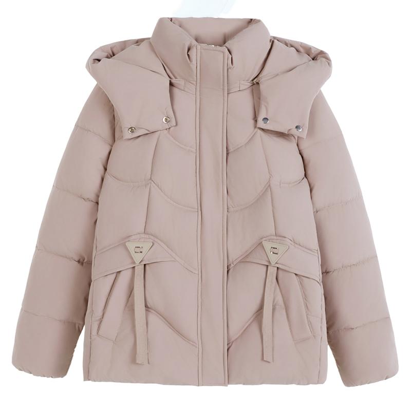 Fashion Winter Jackets Woman Short Parkas Hooded Loose Thick Warm Women's Coats
