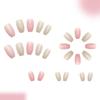 Pack of 24 Press On Nail Pink Color Flash Glitters Artificial Nail Comfort Fit for Long Term Use Fashion Accessory