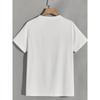 European sizes Men's Summer T-Shirt with Dripping White Cross Design | Casual Crew Neck, Regular Fit, Short Sleeve