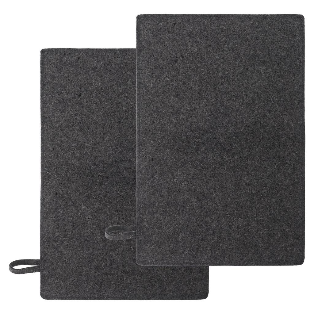 2Pcs Felt Sauna Bench Cushion Thick Waterproof Nonslip Seat Pad Portable Sauna Bath Mats Steam Room Seat Cushion