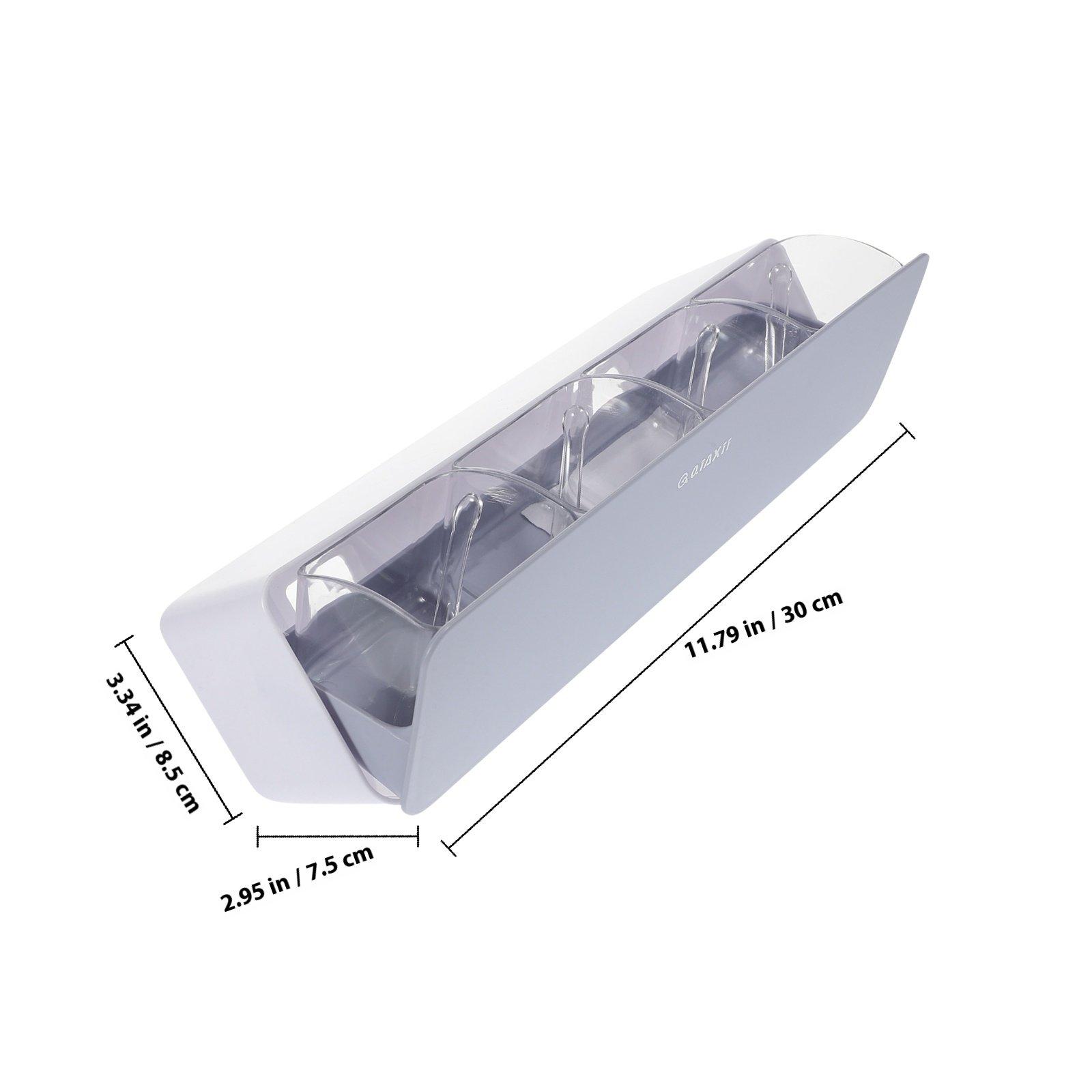 1Set Multi Compartment Wall Mount Spice Jar Rack Seasoning Box Condiment Container Compact Kitchen Accessory Divided Storage 1600₽