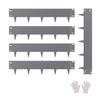 Steel Landscape Edging 5 Packs 39 X 5in Rust-Resistant for Yard Dark Gray