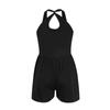 Damen Farbe Sport Strampler Eingebaute Shorts Lässiger Jumpsuit Workout Athletischer Strampler