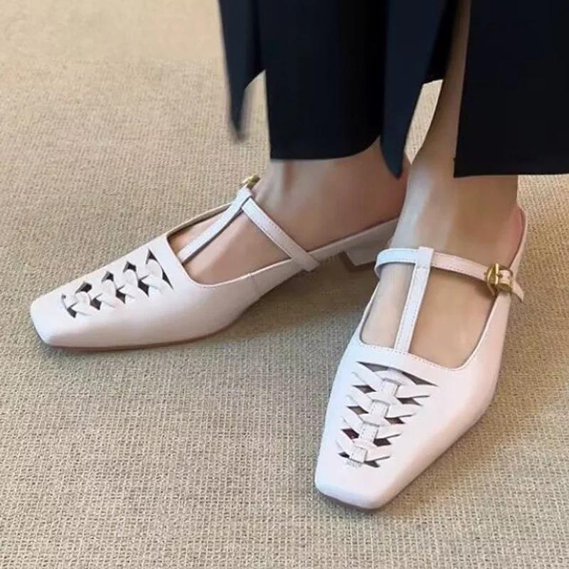 Fashion Women Casual Slippers Fashion Heeled Shoes Summer Cozy Walking Shoes Woman Sandals 2025 Trend Brand Designer Female Zapatillas