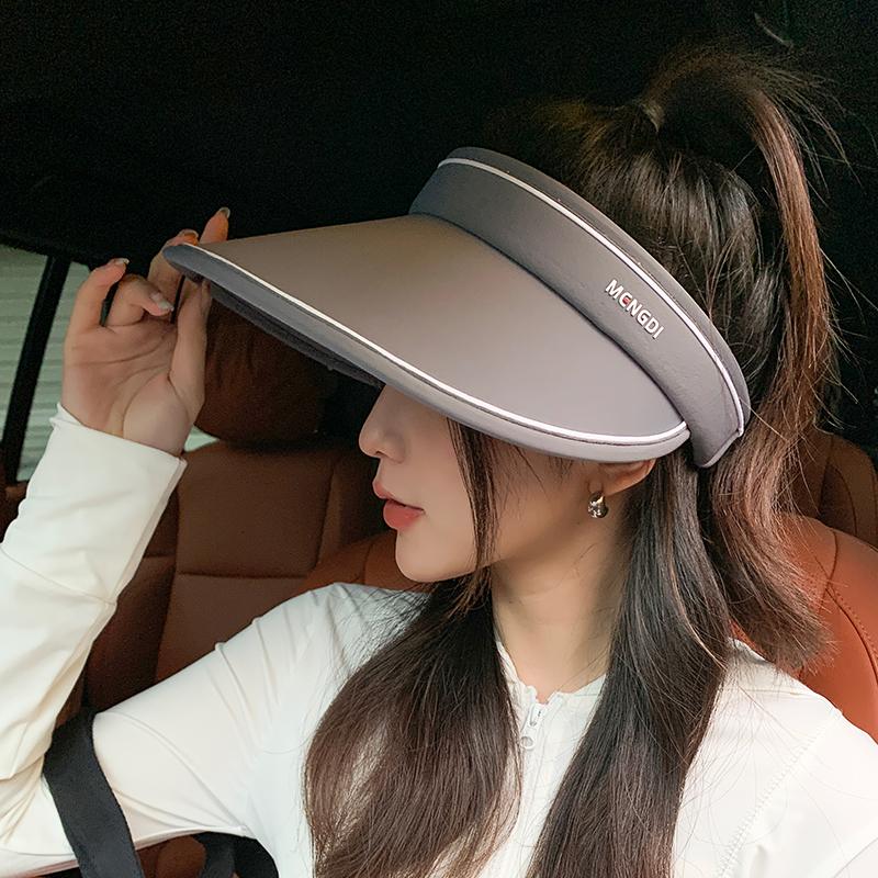 Leerer Oberteil Sonnenschutzhut Damen Sommer faltbarer UV-Schutz Sonnenhut Radfahren großer Krempe Sonnenhut