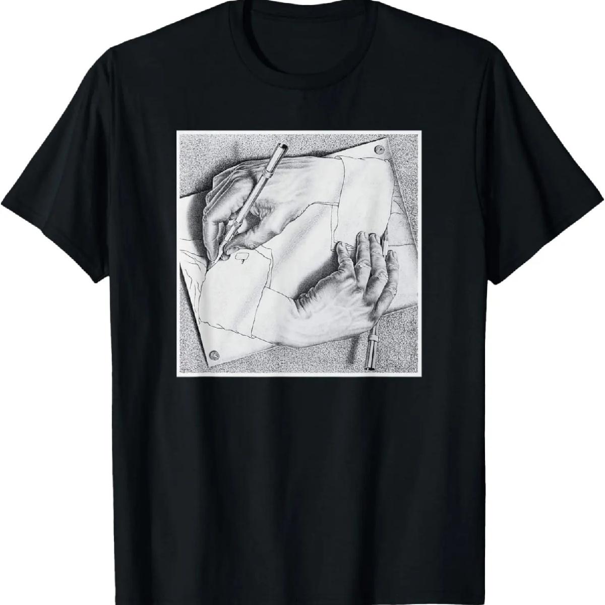 

Drawing Hands Illusion Artwork T-Shirt XXXXXL різнокольоровий
