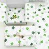 10/40 sheets Lucky Clover Patterned Thin Paper,Gift Wrapping Paper, Suitable for St. Patrick's Day, Weddings,Bouquet Wrapping