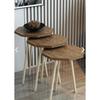 3 Pcs Nesting Table Octagonal Model Nesting Table Hornbeam Leg Octagon Hornbeam Leg Nesting