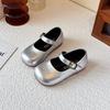 Mädchenschuhe, Kinder Prinzessin kleine Lederschuhe 2025 offene Frühling und Sommer neue Baby Mädchen Retro Mary Jane ausländischer Stil einzelne Schuhe