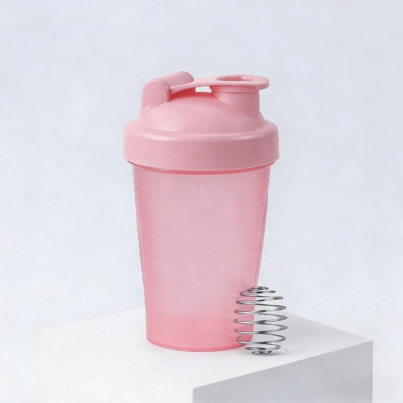 Eiwitpoeder Shaker Fles Met Mixbal, Lekvrij, Geschikt Voor Sportschool, Workout, Smoothie Mixen Pink