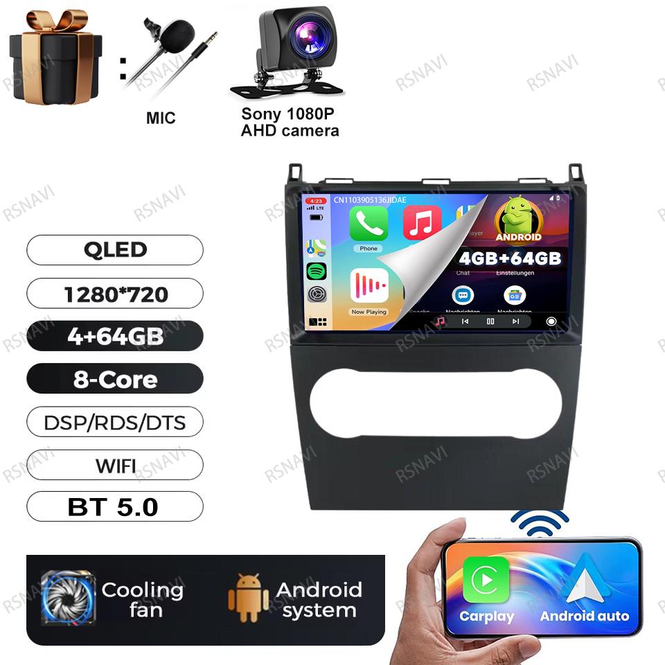 Android 16 Video Player For Mercedes Benz B200 A B Class W169 A160 A180 A200 A220 2009-2012 Multimedia Car Radio Carplay GPS BT
