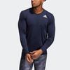 Adidas Training Running Fitness Long Sleeve T-Shirt Men Tops Dark-Blue GL9895